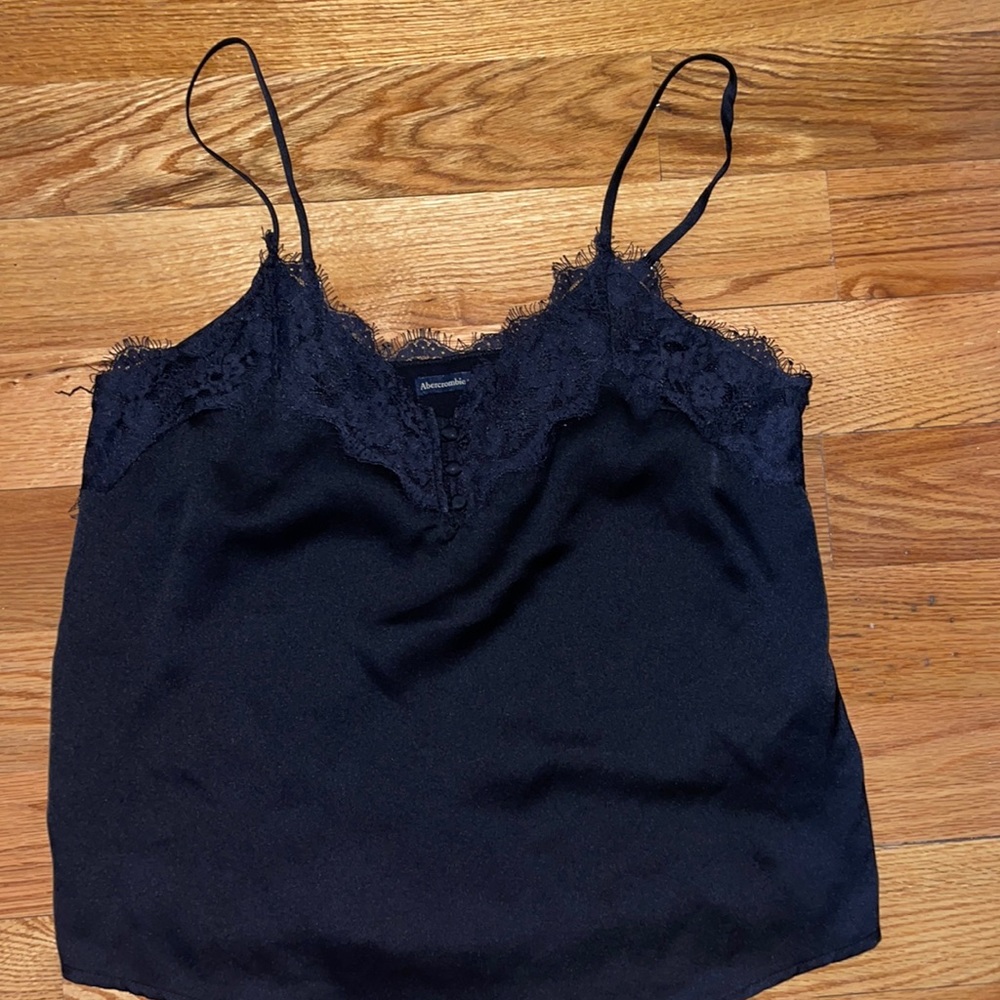 Abercrombie lace black tank